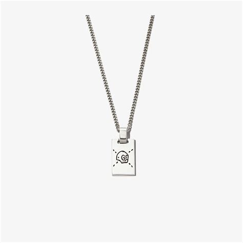 gucci ghost dog tag|luxury dog tags for pets.